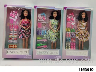11 inch 9 joint Barbie doll set