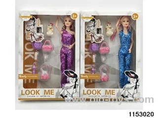 11 inch 9 joint Barbie doll set