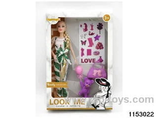 11 inch 9 joint Barbie doll set
