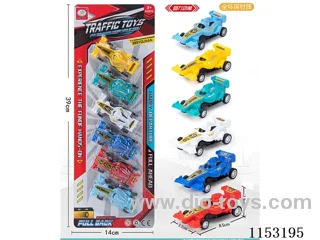 6 colours pull back racing car (eco-friendly material) 6PCS