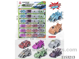 Eight models of pull back chariot (metallic colour) 24PCS