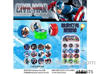 Team America Bearing Lighted Yoyo 12PCS