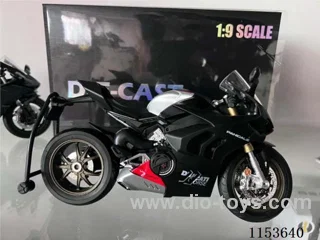 1:9 Scooter Alloy Black Motorcycle Gift Box Version