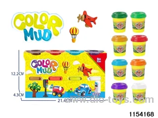 DIY Colourful Clay 8 bottles