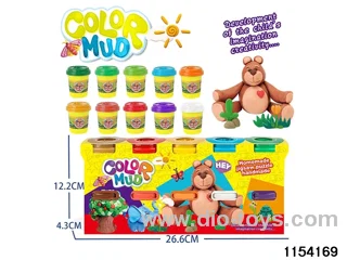 DIY Colourful Clay 10 bottles