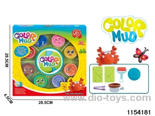 DIY coloured clay series (8 bottles)