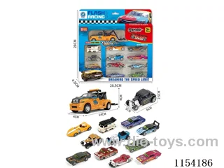 pull back +sliding alloy car set