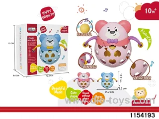 Soft plastic dog rattle