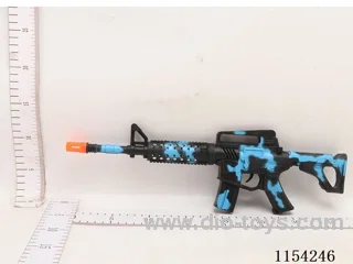 Spray-painted camo blue inertial Flint gun