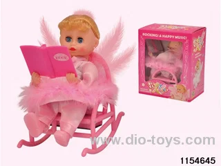 Reading Rocking Chair Angel Doll