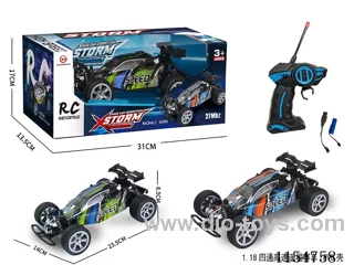 1:18 4ch rc car 2 colors mixed included battery