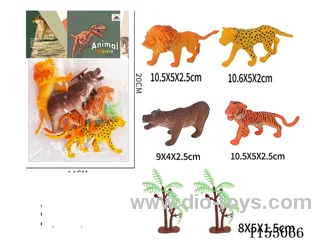 5″Animals 4pcs+2trees