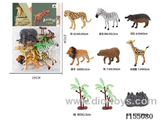 5″Animals 6 + 2 Trees + 1 Stone