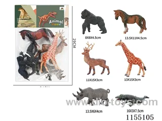 6″Animals 6pcs