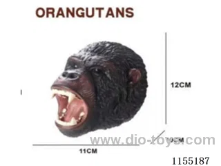 Orangutan simulation animal hand puppet 7 inch