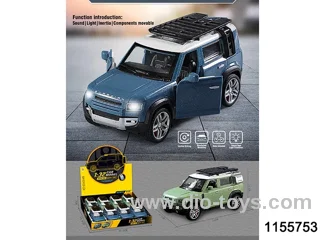 1:32 plastic car with light and music  in display box