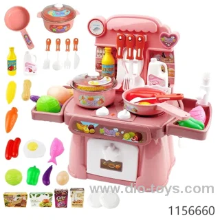 Kids Kitchen Food Cooking Toys in Color Box
