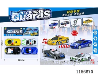 pull back car set 4PCS