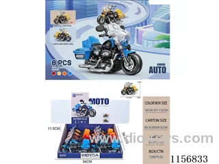 Inertia motorbike with light sound effects