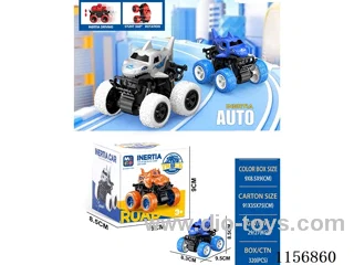 Stunt big wheel double inertia shark car