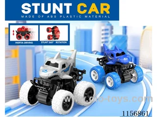 Stunt big wheel double inertia shark car
