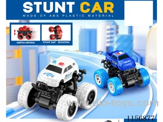 Dual Inertia Stunt Police Car