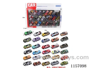 24PCS pull back Tin car