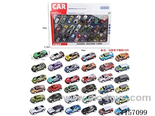 24PCS pull back Tin car