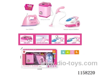 Electric Upright Washing Machine, Iron, Vacuum Cleaner Set 6*AA not included