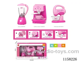Sound and light coffee maker blender juicer set 6*AA not included