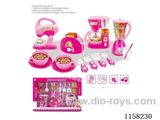 Coffee maker, juicer, toaster, blender set 9*AA not included