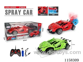 1：16 rc car with light/spray/automatic door opening included battery