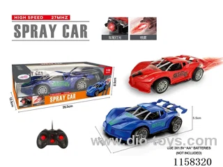 1:18 rc car with light/spray
