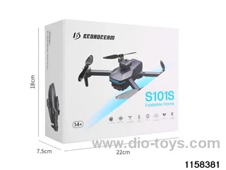 Optical flow fixed height folding aerial drone