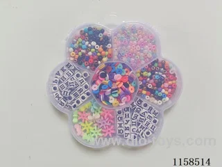 DIY Jewelry Set(4cm bead + Letter bead (Russian) + Colored bead + polymer clay + thread (7 grids))