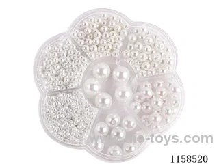 DIY Jewelry Set(3/4/5/6/8/10/12 mm Pearl + Thread (7 grids))