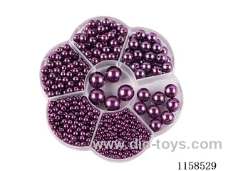 DIY Jewelry Set(3/4/5/6/8/10/12 mm Pearl + Thread (7 grids))
