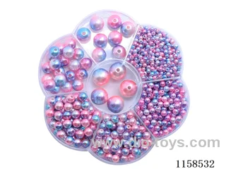 DIY Jewelry Set(3/4/5/6/8/10/12 mm Pearl + Thread (7 grids))