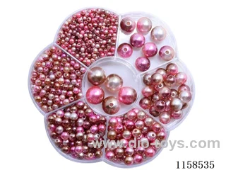DIY Jewelry Set(3/4/5/6/8/10/12 mm Pearl + Thread (7 grids))