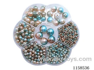 DIY Jewelry Set(3/4/5/6/8/10/12 mm Pearl + Thread (7 grids))