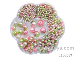 DIY Jewelry Set(3/4/5/6/8/10/12 mm Pearl + Thread (7 grids))