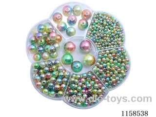 DIY Jewelry Set(3/4/5/6/8/10/12 mm Pearl + Thread (7 grids))