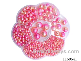 DIY Jewelry Set(3/4/5/6/8/10/12 mm Pearl + Thread (7 grids))