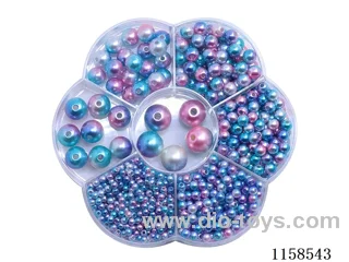 DIY Jewelry Set(3/4/5/6/8/10/12 mm Pearl + Thread (7 grids))