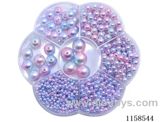 DIY Jewelry Set(3/4/5/6/8/10/12 mm Pearl + Thread (7 grids))