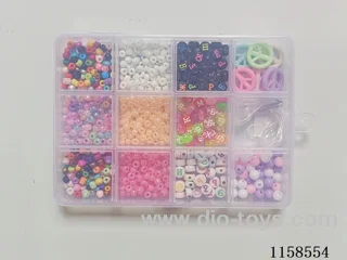 DIY Jewelry Set(4cm bead + 6cm color bead + Letter bead (Russian) + thread (12 grids))
