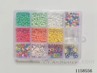 DIY Jewelry Set(4cm bead + Smiley face + Letter bead (Russian) + thread (12 grids))