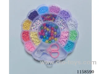 DIY Jewelry Set(4cm bead + color bead + letter bead + spacer bead + scissors line)