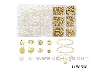 DIY Jewelry Set(Pearl + Bead + Pendant + thread (15 grids))