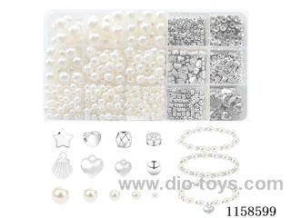 DIY Jewelry Set(Pearl + Bead + Pendant + thread (15 grids))